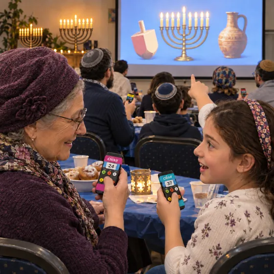 סבתא ונכדה מתווכחות על התשובה